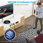Cavo di prolunga super veloce per sincronizzazione dati USB 3.0 maschio-femmina, lunghezza: 15 m, 15m