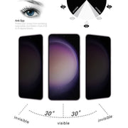 Pellicola vetro temperato privacy per Samsung Galaxy S23 5G
