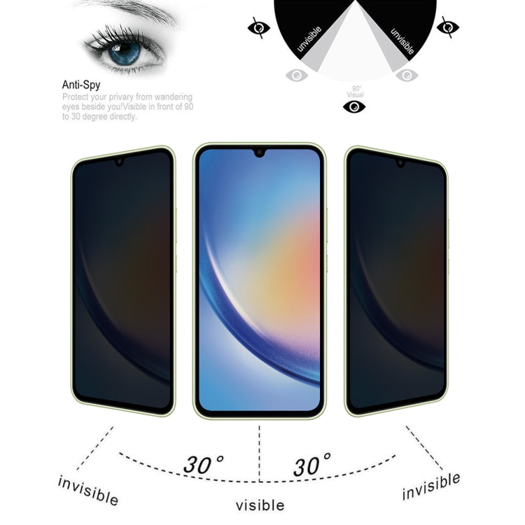 Pellicola vetro temperato privacy per Samsung Galaxy A34 5G
