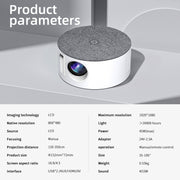 T2 800x480 1000 Lumens Mini LED HD Projector, Specification: EU Plug