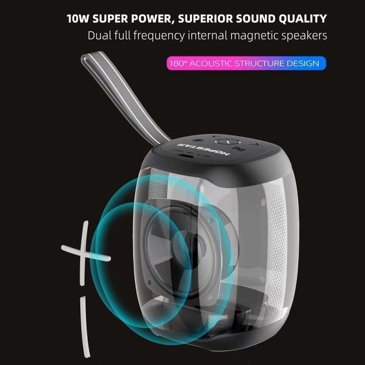 HOPESTAR P50 mini Altoparlante Bluetooth impermeabile con luce RGB da esterno, P50 mini