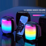 HOPESTAR P50 mini Altoparlante Bluetooth impermeabile con luce RGB da esterno, P50 mini