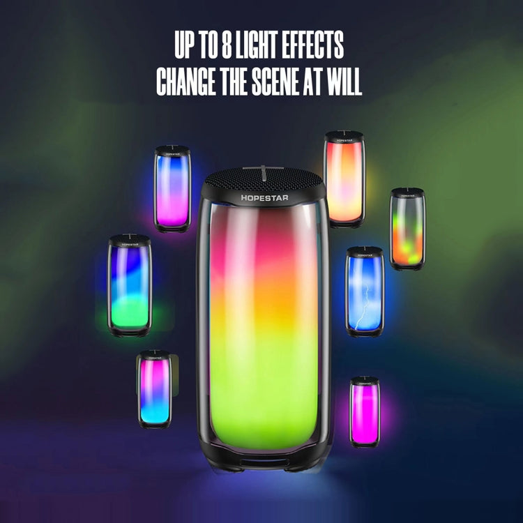 HOPESTAR P49 Tone Pulse RGB Light Altoparlante Bluetooth impermeabile, P49(Black), P49(Grey), P49(Blue)