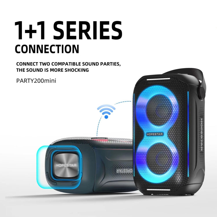 HOPESTAR Party200 mini Altoparlante Bluetooth portatile Tone Pulse RGB Light, Party200 mini