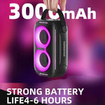 HOPESTAR Party200 mini Altoparlante Bluetooth portatile Tone Pulse RGB Light, Party200 mini