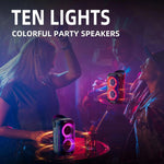 HOPESTAR Party200 mini Altoparlante Bluetooth portatile Tone Pulse RGB Light, Party200 mini