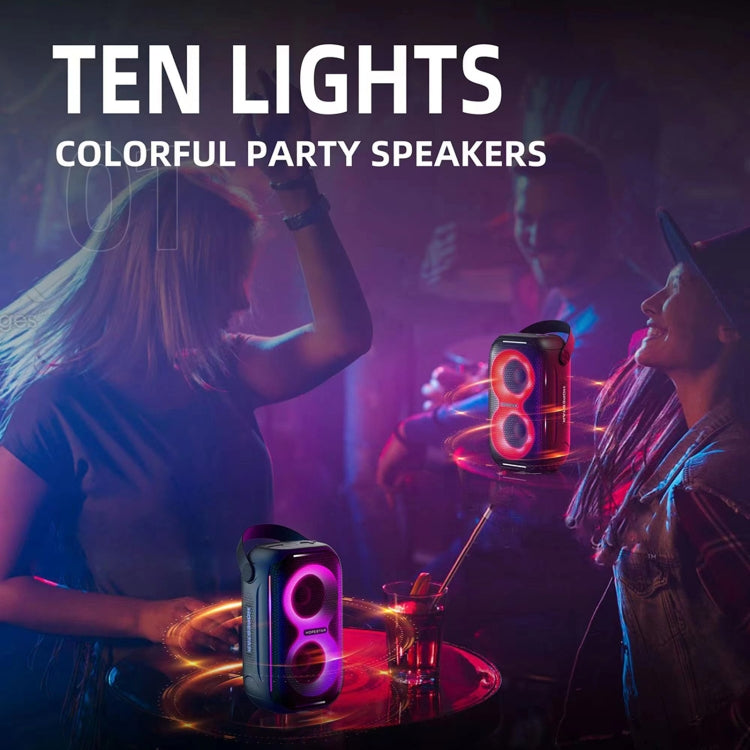 HOPESTAR Party200 mini Altoparlante Bluetooth portatile Tone Pulse RGB Light, Party200 mini