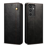 Custodia per telefono in pelle con trama di cavallo pazzo in cera d'olio, For vivo S16 Pro / S16, For vivo S16e, For vivo V27, For Samsung Galaxy A34 5G