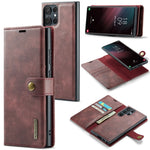 Custodia in pelle magnetica staccabile DG.MING Crazy Horse Texture, For Samsung Galaxy S23 Ultra 5G