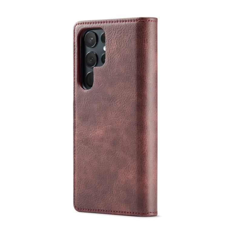 Custodia in pelle magnetica staccabile DG.MING Crazy Horse Texture, For Samsung Galaxy S23 Ultra 5G