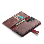 Custodia in pelle magnetica staccabile DG.MING Crazy Horse Texture, For Samsung Galaxy S23 Ultra 5G