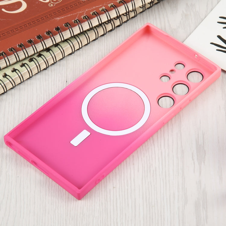 Custodia per telefono MagSafe sfumata in silicone TPU liquido, For Samsung Galaxy S23 Ultra 5G, For Samsung Galaxy S22 Ultra 5G