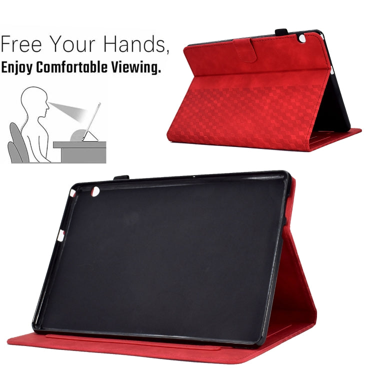 Custodia Smart Tablet in pelle goffrata rombo, For Huawei MatePad T5 10.0, For Huawei MatePad T10 / T10S / Honor Tablet 6, For Lenovo Tab M10 2nd TB-X306F/X306X, For Lenovo Tab M10 / M10 Plus FHD X606F