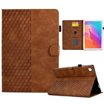 Custodia Smart Tablet in pelle goffrata rombo, For Huawei MatePad T5 10.0, For Huawei MatePad T10 / T10S / Honor Tablet 6, For Lenovo Tab M10 2nd TB-X306F/X306X, For Lenovo Tab M10 / M10 Plus FHD X606F