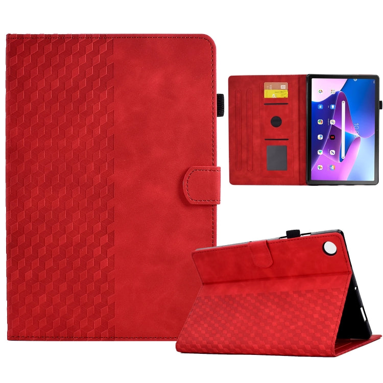 Custodia Smart Tablet in pelle goffrata rombo, For Lenovo Tab M10 Plus Gen 3, For Lenovo Tab P11 / J606F