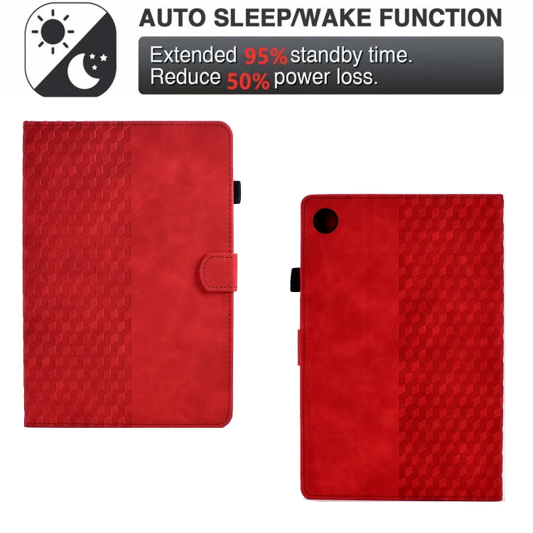 Custodia Smart Tablet in pelle goffrata rombo, For Lenovo Tab M10 Plus Gen 3, For Lenovo Tab P11 / J606F