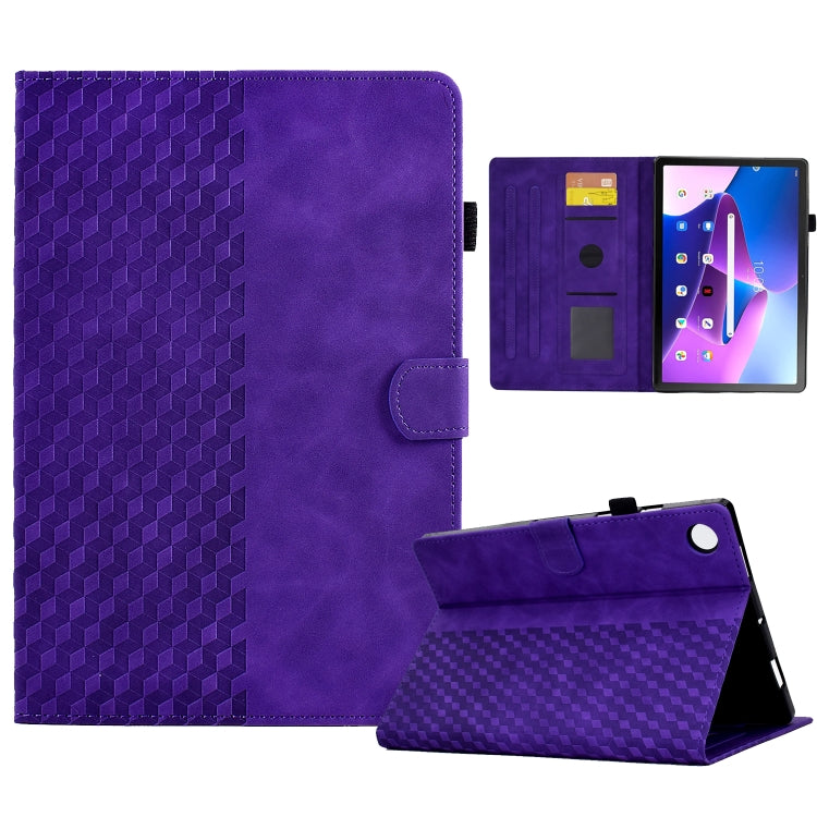 Custodia Smart Tablet in pelle goffrata rombo, For Lenovo Tab M10 Plus Gen 3, For Lenovo Tab P11 / J606F