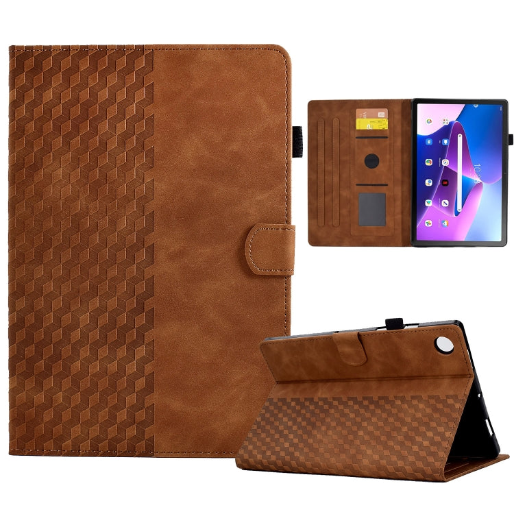 Custodia Smart Tablet in pelle goffrata rombo, For Lenovo Tab M10 Plus Gen 3, For Lenovo Tab P11 / J606F