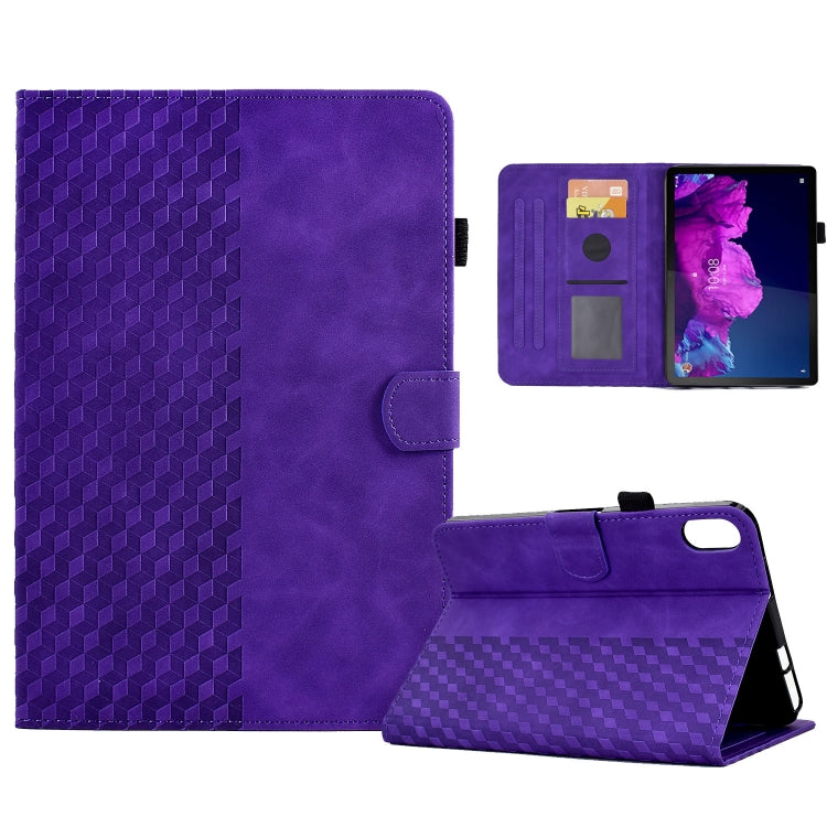 Custodia Smart Tablet in pelle goffrata rombo, For Lenovo Tab M10 Plus Gen 3, For Lenovo Tab P11 / J606F