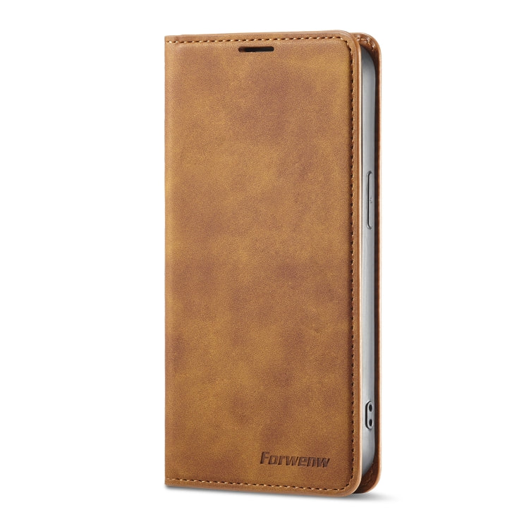 Forwenw Dream Series Custodia per telefono in pelle con forte magnetismo Oil Edge, For iPhone 14 Pro Max