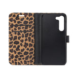 Custodia per cellulare in pelle con motivo leopardato, For Samsung Galaxy S23 5G, For Samsung Galaxy S23+ 5G, For Samsung Galaxy S23 Ultra 5G, For Samsung Galaxy A14 5G / 4G, For Samsung Galaxy A54 5G