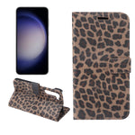 Custodia per cellulare in pelle con motivo leopardato, For Samsung Galaxy S23 5G, For Samsung Galaxy S23+ 5G, For Samsung Galaxy S23 Ultra 5G, For Samsung Galaxy A14 5G / 4G, For Samsung Galaxy A54 5G
