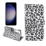 Custodia per cellulare in pelle con motivo leopardato, For Samsung Galaxy S23 5G, For Samsung Galaxy S23+ 5G, For Samsung Galaxy S23 Ultra 5G, For Samsung Galaxy A14 5G / 4G, For Samsung Galaxy A54 5G