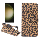 Custodia per cellulare in pelle con motivo leopardato, For Samsung Galaxy S23 5G, For Samsung Galaxy S23+ 5G, For Samsung Galaxy S23 Ultra 5G, For Samsung Galaxy A14 5G / 4G, For Samsung Galaxy A54 5G