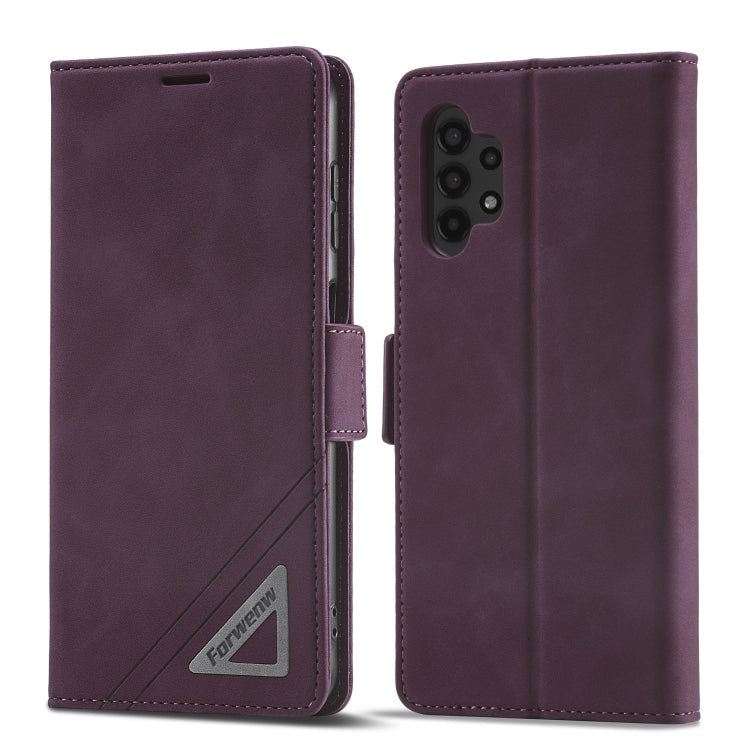 Custodia per telefono in pelle con fibbia a doppio lato serie Forwenw F3, For Samsung Galaxy A14 5G, For Samsung Galaxy A54 5G