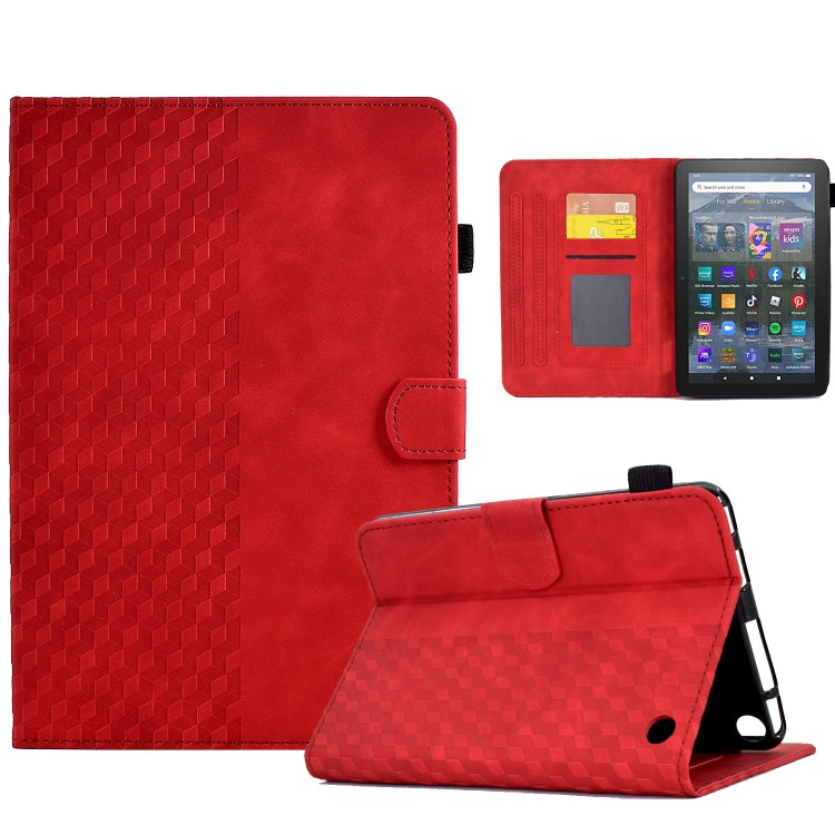 Custodia per tablet in pelle goffrata rombo, For Amazon Kindle Fire 7 2022, For Amazon Kindle Lite 2022, For Amazon Kindle PaperWhite 5 2021, For Amazon Kindle PaperWhite 4 / 3 / 2 / 1