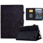 Custodia per tablet in pelle goffrata rombo, For Amazon Kindle Fire 7 2022, For Amazon Kindle Lite 2022, For Amazon Kindle PaperWhite 5 2021, For Amazon Kindle PaperWhite 4 / 3 / 2 / 1