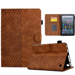 Custodia per tablet in pelle goffrata rombo, For Amazon Kindle Fire 7 2022, For Amazon Kindle Lite 2022, For Amazon Kindle PaperWhite 5 2021, For Amazon Kindle PaperWhite 4 / 3 / 2 / 1