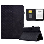 Custodia per tablet in pelle goffrata rombo, For Amazon Kindle Fire 7 2022, For Amazon Kindle Lite 2022, For Amazon Kindle PaperWhite 5 2021, For Amazon Kindle PaperWhite 4 / 3 / 2 / 1