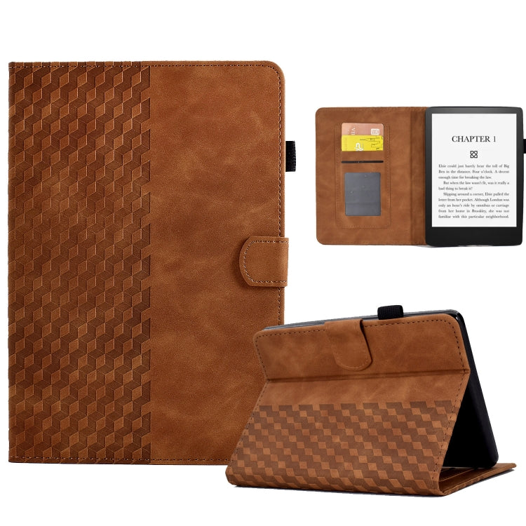 Custodia per tablet in pelle goffrata rombo, For Amazon Kindle Fire 7 2022, For Amazon Kindle Lite 2022, For Amazon Kindle PaperWhite 5 2021, For Amazon Kindle PaperWhite 4 / 3 / 2 / 1