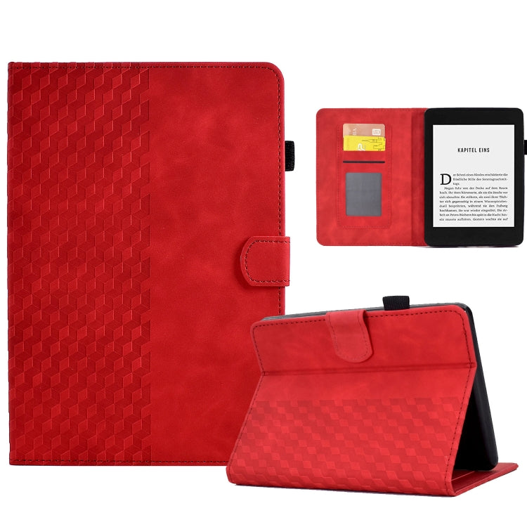 Custodia per tablet in pelle goffrata rombo, For Amazon Kindle Fire 7 2022, For Amazon Kindle Lite 2022, For Amazon Kindle PaperWhite 5 2021, For Amazon Kindle PaperWhite 4 / 3 / 2 / 1