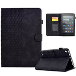 Custodia per tablet in pelle goffrata rombo, For Amazon Kindle Fire 7 2019 / 2017 / 2015, For Amazon Kindle Fire HD8 2020, For Amazon Kindle Fire HD8 2018 / 2017 / 2016, For Amazon Kindle Fire HD10 Plus 2021
