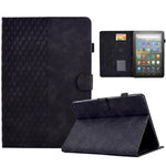 Custodia per tablet in pelle goffrata rombo, For Amazon Kindle Fire 7 2019 / 2017 / 2015, For Amazon Kindle Fire HD8 2020, For Amazon Kindle Fire HD8 2018 / 2017 / 2016, For Amazon Kindle Fire HD10 Plus 2021