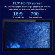 PR1335T Macchina pubblicitaria con display IPS da 13,3 pollici, 2 GB + 16 GB, RK3288 Quad Core 1.8GHz, RK3399 Hexa-Core 1.8GHz, RK3566 Quad Core 2.0GHz
