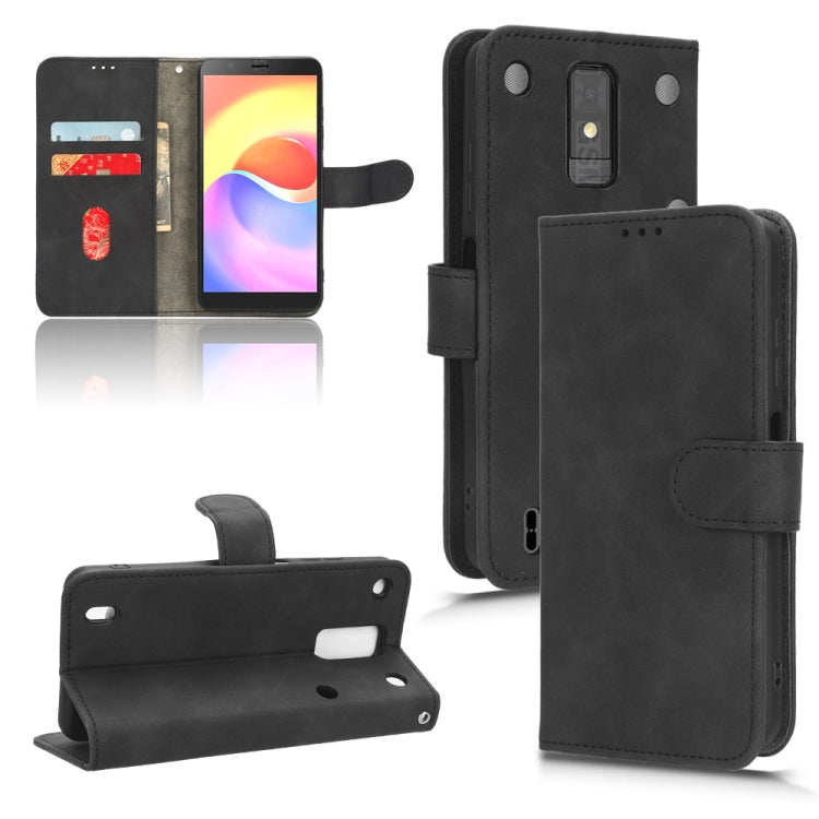 Custodia per telefono in pelle con vibrazione magnetica Skin Feel, For ZTE Blade A32