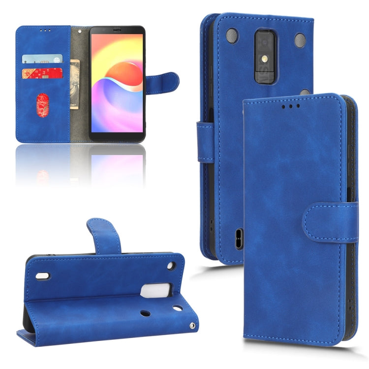 Custodia per telefono in pelle con vibrazione magnetica Skin Feel, For ZTE Blade A32
