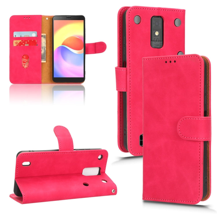 Custodia per telefono in pelle con vibrazione magnetica Skin Feel, For ZTE Blade A32