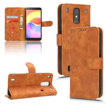 Custodia per telefono in pelle con vibrazione magnetica Skin Feel, For ZTE Blade A32