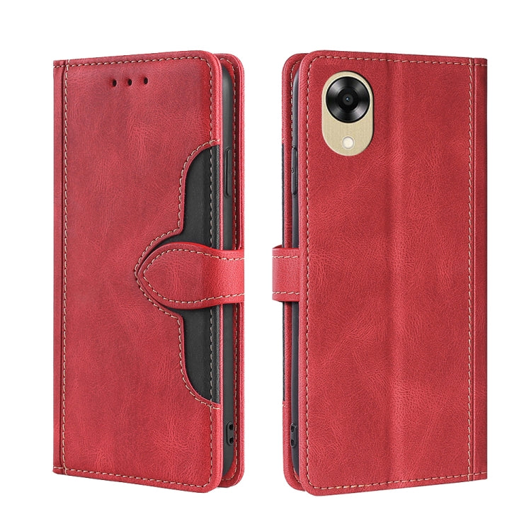Custodia per telefono in pelle con fibbia magnetica Skin Feel, For Motorola Moto E13 4G, For OPPO A17k, For OPPO Reno8 T 4G, For Xiaomi Poco X5 Pro / Redmi Note 12 Pro Speed, For Honor X9a 5G