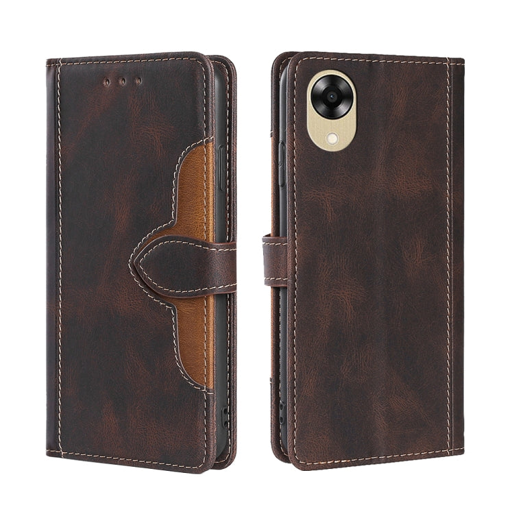 Custodia per telefono in pelle con fibbia magnetica Skin Feel, For Motorola Moto E13 4G, For OPPO A17k, For OPPO Reno8 T 4G, For Xiaomi Poco X5 Pro / Redmi Note 12 Pro Speed, For Honor X9a 5G