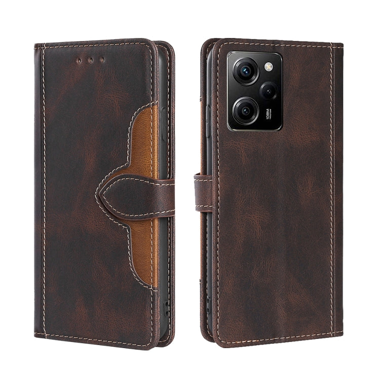 Custodia per telefono in pelle con fibbia magnetica Skin Feel, For Motorola Moto E13 4G, For OPPO A17k, For OPPO Reno8 T 4G, For Xiaomi Poco X5 Pro / Redmi Note 12 Pro Speed, For Honor X9a 5G
