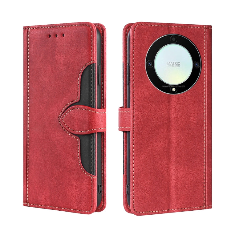 Custodia per telefono in pelle con fibbia magnetica Skin Feel, For Motorola Moto E13 4G, For OPPO A17k, For OPPO Reno8 T 4G, For Xiaomi Poco X5 Pro / Redmi Note 12 Pro Speed, For Honor X9a 5G