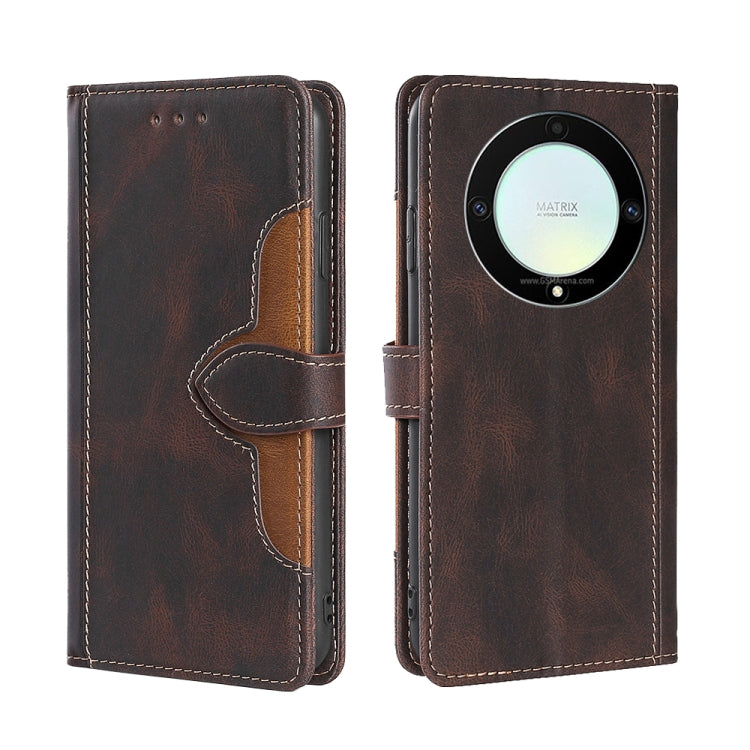 Custodia per telefono in pelle con fibbia magnetica Skin Feel, For Motorola Moto E13 4G, For OPPO A17k, For OPPO Reno8 T 4G, For Xiaomi Poco X5 Pro / Redmi Note 12 Pro Speed, For Honor X9a 5G