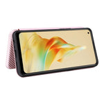 Custodia per telefono in pelle con vibrazione in fibra di carbonio, For OPPO Reno8 T 4G, For Motorola Moto E13 4G, For Motorola Moto G73 5G, For Xiaomi Redmi 12C