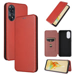 Custodia per telefono in pelle con vibrazione in fibra di carbonio, For OPPO Reno8 T 4G, For Motorola Moto E13 4G, For Motorola Moto G73 5G, For Xiaomi Redmi 12C