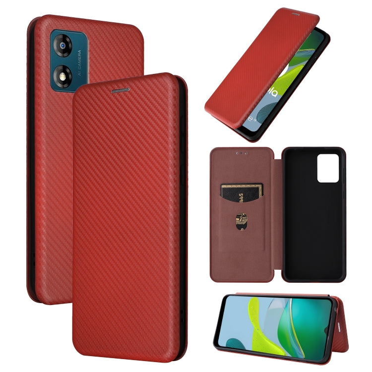 Custodia per telefono in pelle con vibrazione in fibra di carbonio, For OPPO Reno8 T 4G, For Motorola Moto E13 4G, For Motorola Moto G73 5G, For Xiaomi Redmi 12C